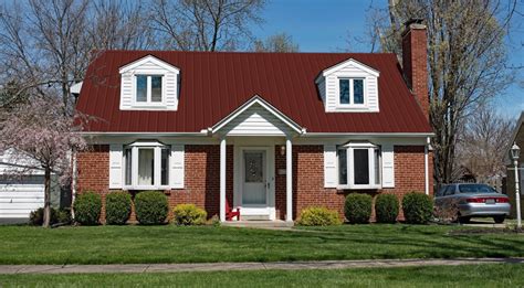 pictures of houses with red metal roofs|red sheet metal roofing images.